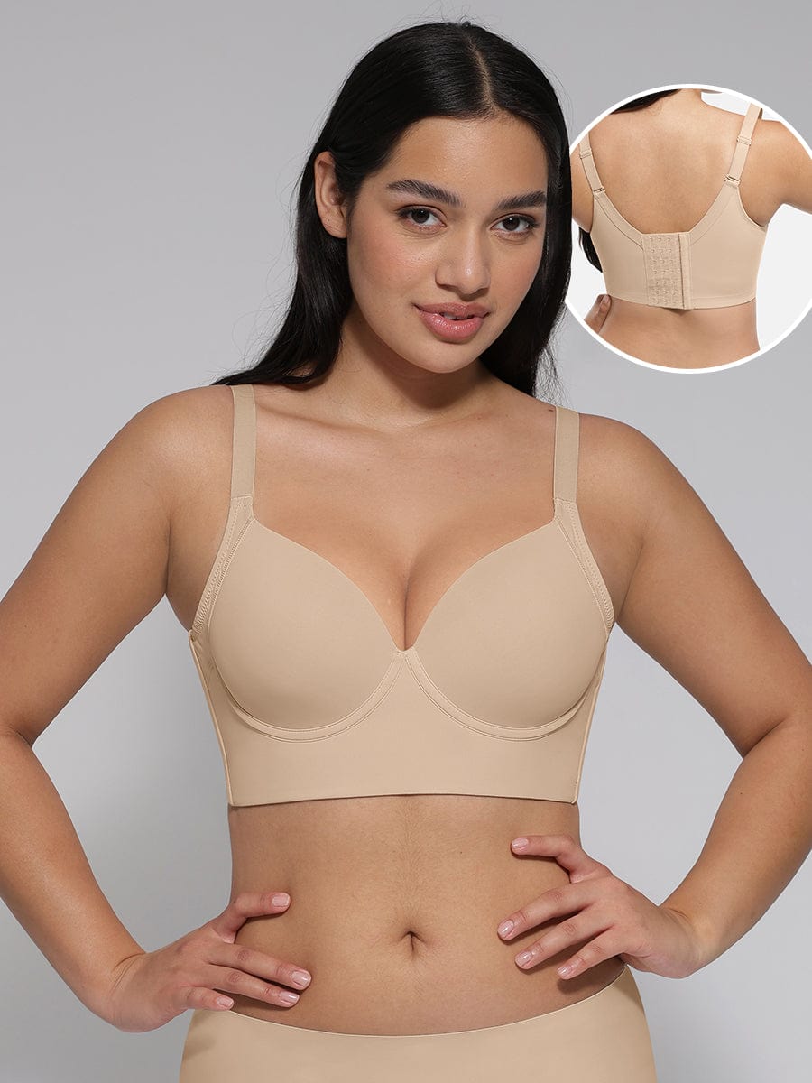 Underwire Push-Up Full Coverage Back-Smoothing Bra Light Skin 1