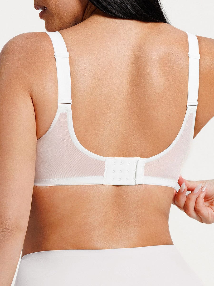 Full Coverage Minimizing Bra White 2
