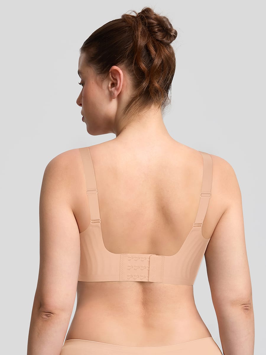 Seamless Wireless T-Shirt Bra for Fuller Busts Black 2