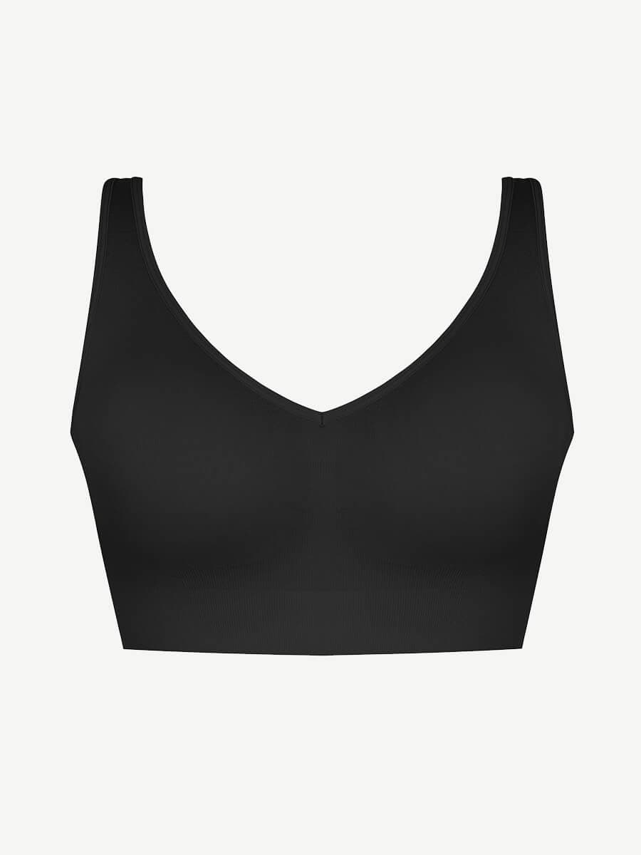 Seamless Back Fat Reduction Inner Bra Black 2