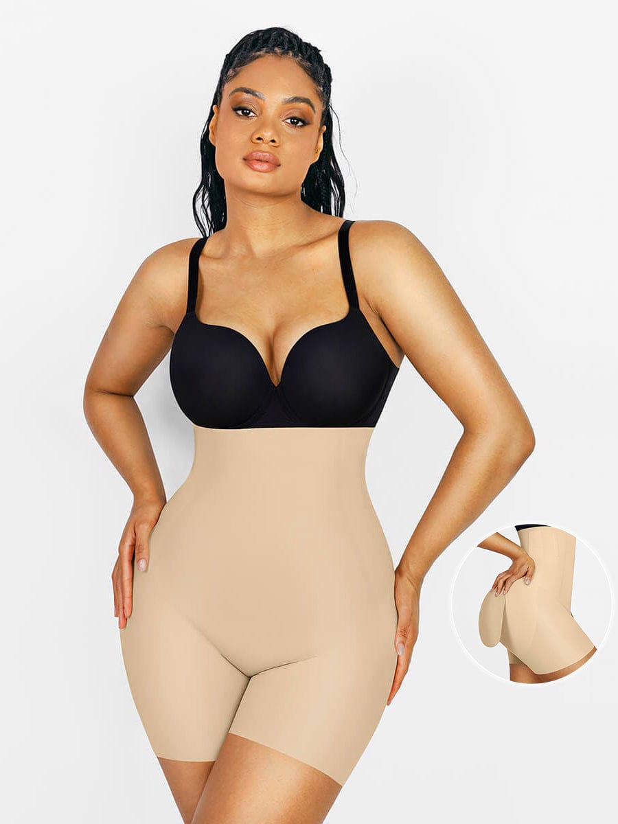 High-Waist Butt Lifter With Buttock Pads Light Skin 1