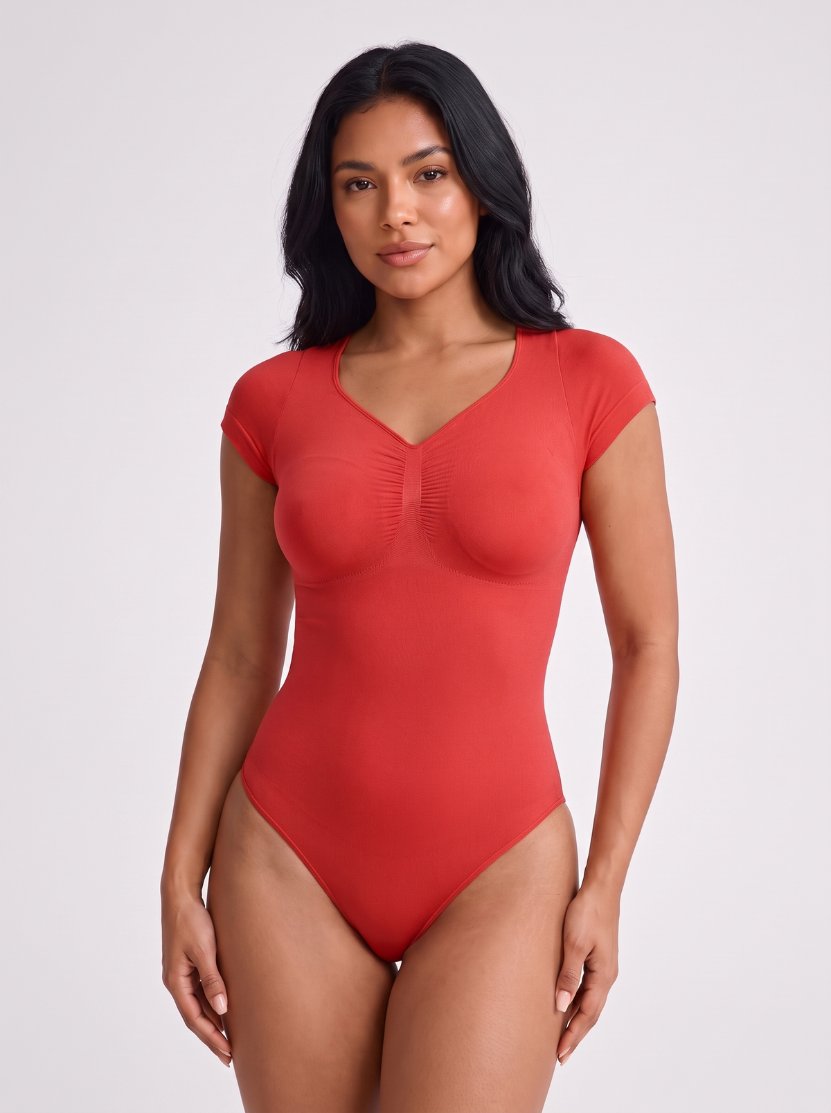 Bust Support Waist & Abdomen Shaping Thong Bodysuit