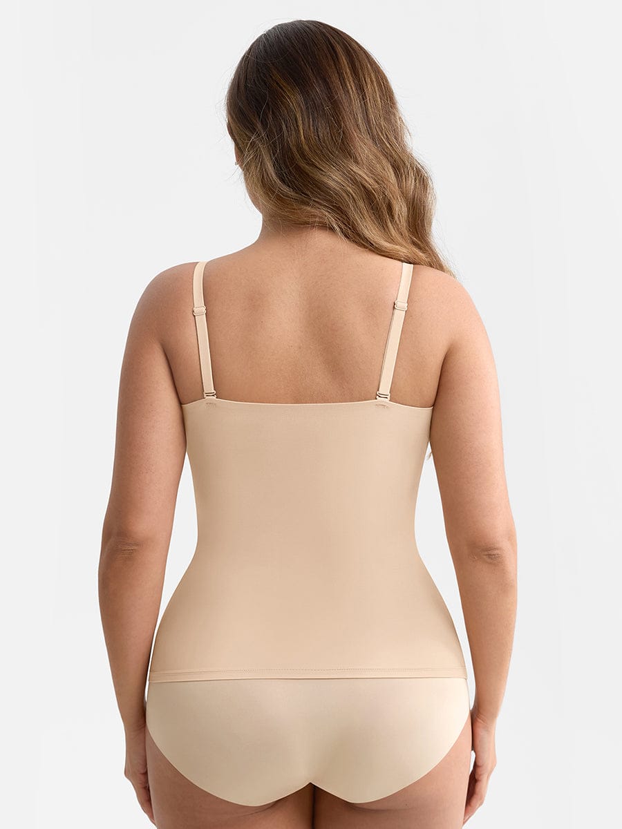 Scoop Neck Light Shaping Tank Top Yellow 2