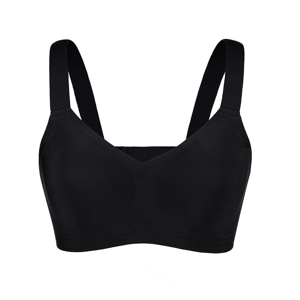 Seamless Shapewear Bra With Removable Pads Black 2