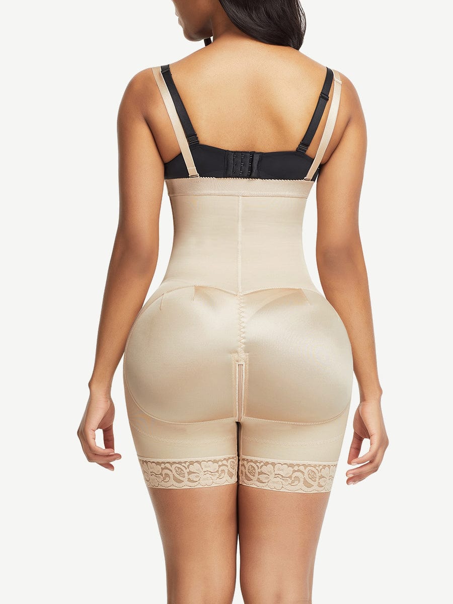 Detachable Strap Side-Zip Post-Surgery Body Shaper Black 2