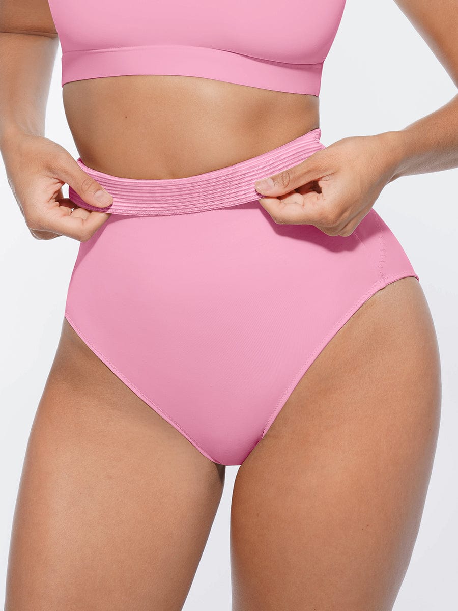 High-Waist Antibacterial Shaping Panties Black 1