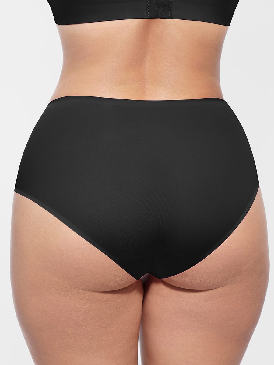 Cloud-Soft Mid-Waist Shaping Panties Black 2