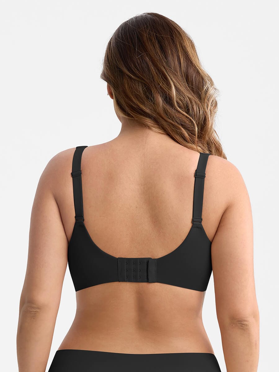 Full Coverage Plunge Minimizer Bra Black 2