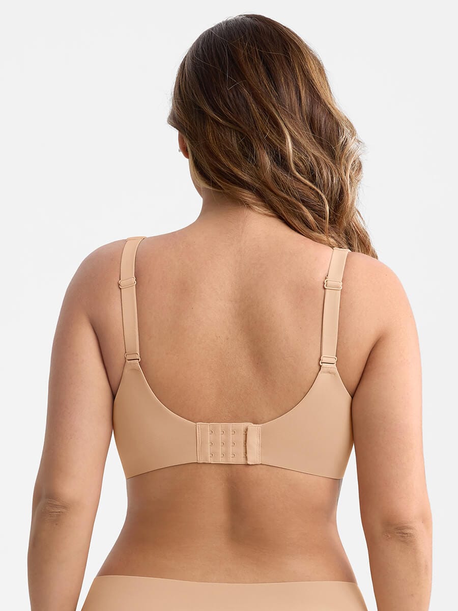 Full Coverage Plunge Minimizer Bra Black 7