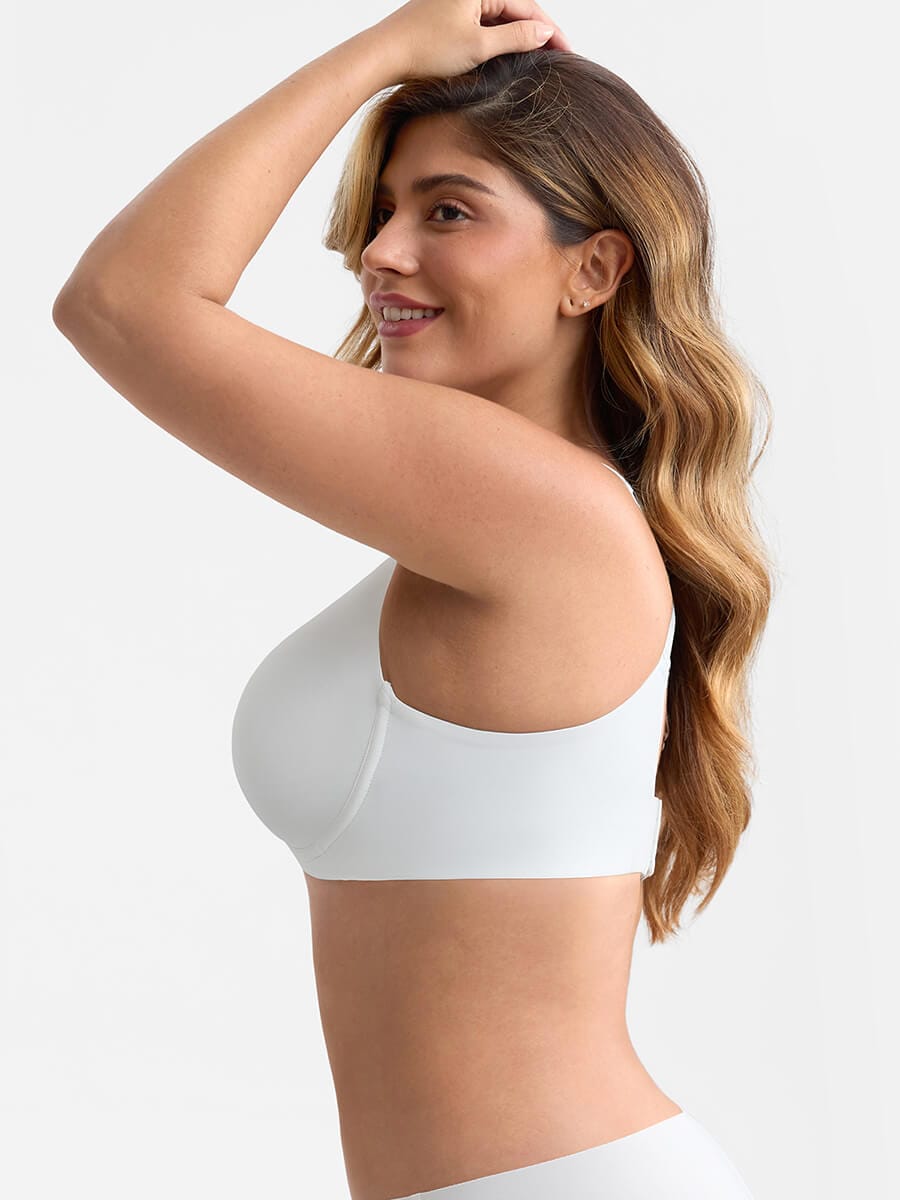 Full Coverage Plunge Minimizer Bra Black 13