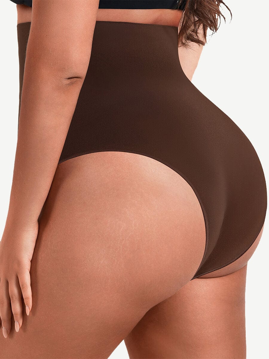 Eco-Friendly Instant Smooth Low-Rise Briefs Dark Brown 3