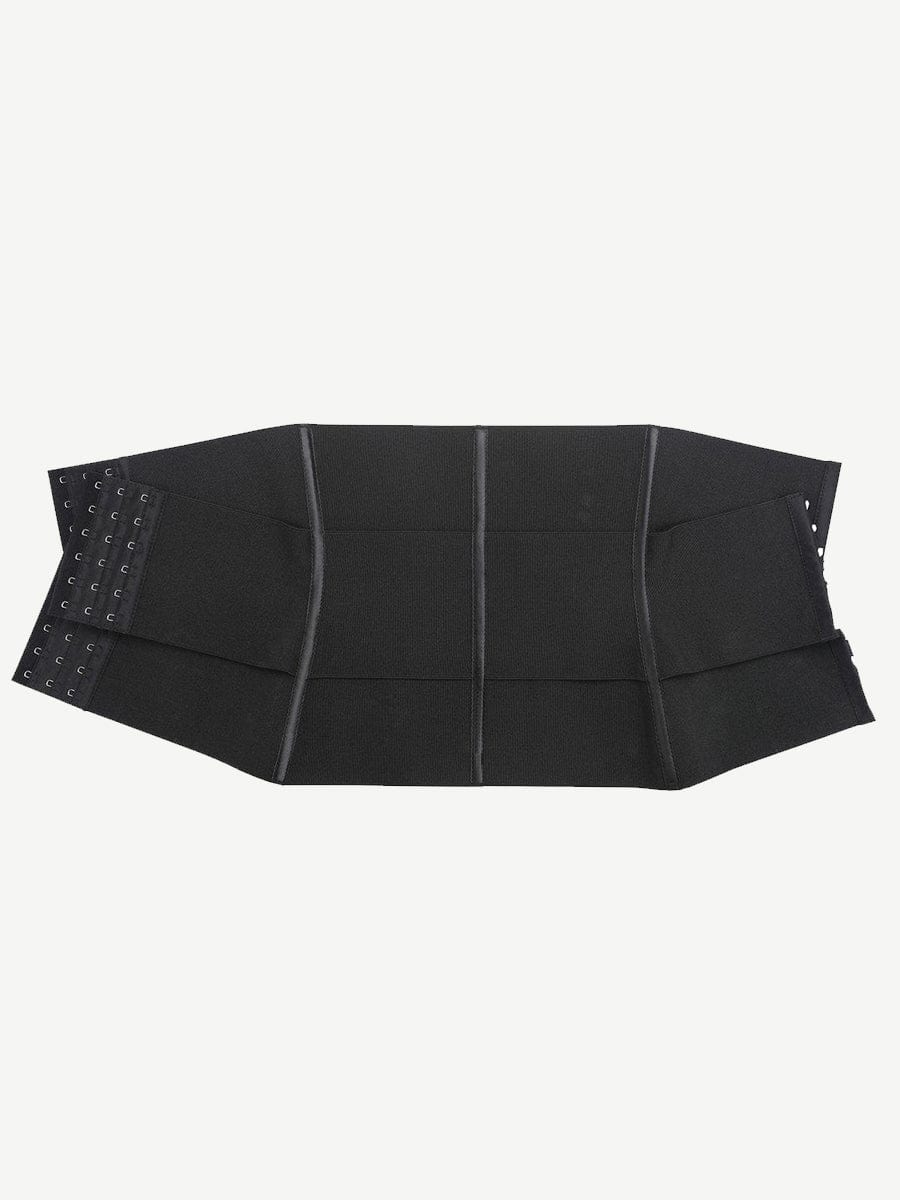 3-Piece Segmented Latex Tummy Wrap Black 10