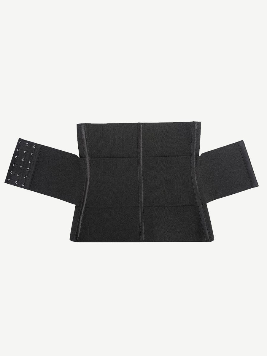 3-Piece Segmented Latex Tummy Wrap Black 9