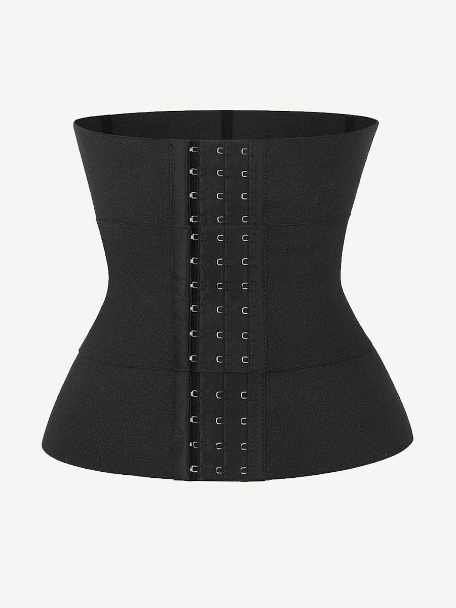 3-Piece Segmented Latex Tummy Wrap Black 6