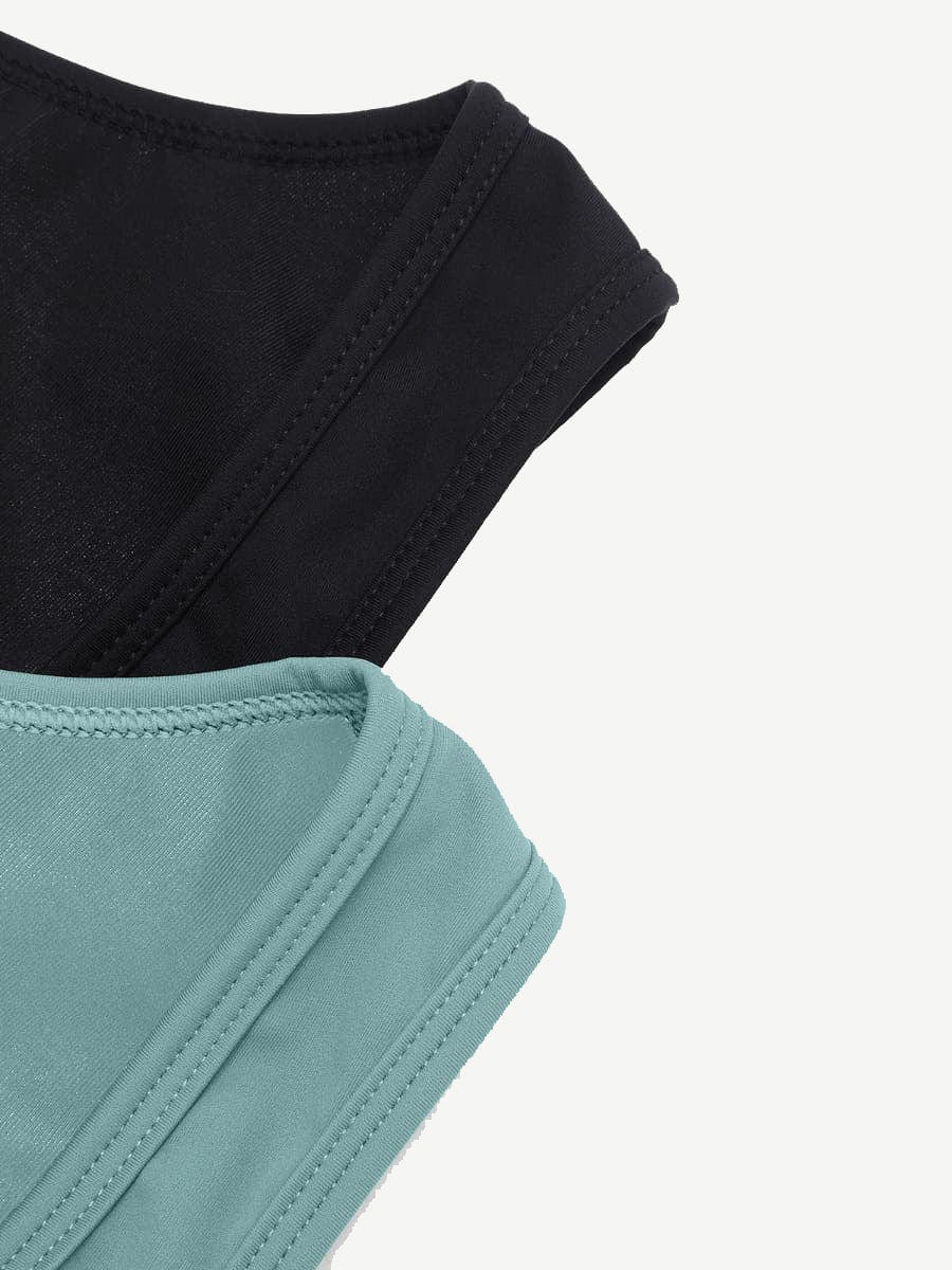 Zip-Front Sports Sauna Jumpsuit Black 1