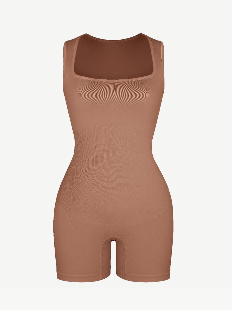 Eco-Friendly Inverted T-Strap Waist Shaping Jumpsuit 10