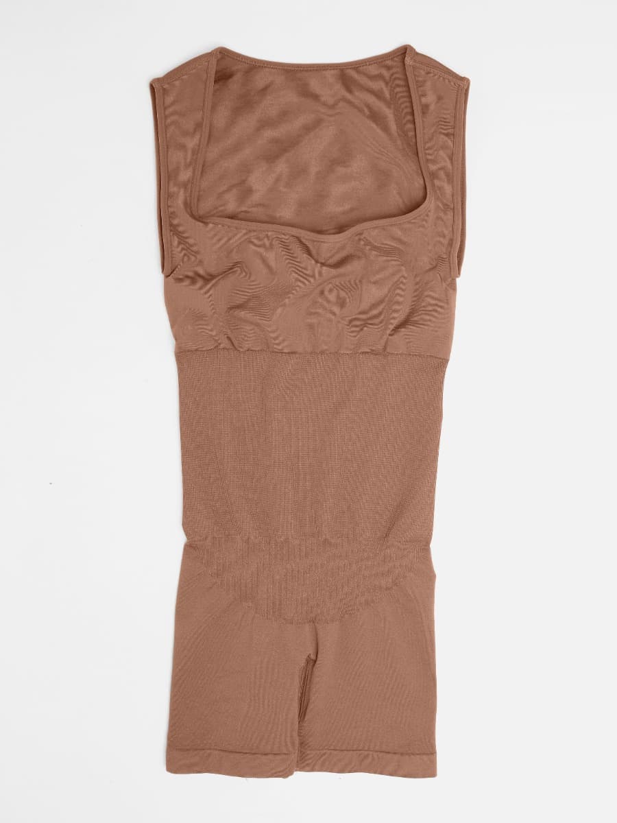 Eco-Friendly Inverted T-Strap Waist Shaping Jumpsuit 12