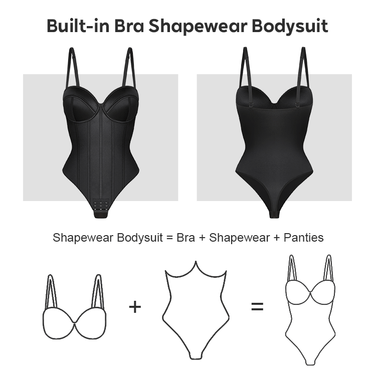 Cupped Strapless Bra-Free Bodysuit 5