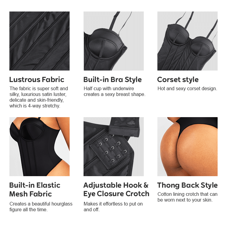 Cupped Strapless Bra-Free Bodysuit 4