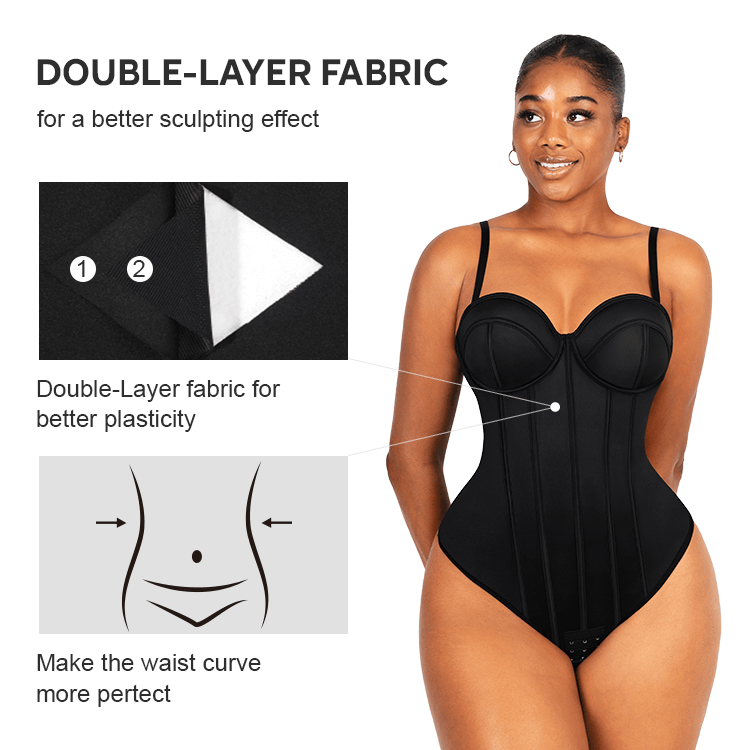Cupped Strapless Bra-Free Bodysuit 6