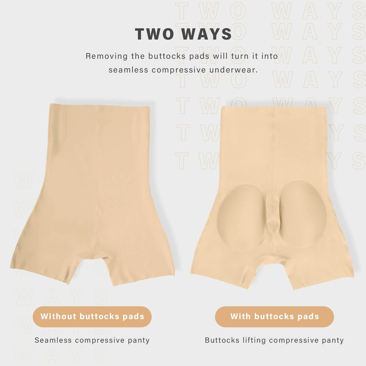 High-Waist Butt Lifter With Buttock Pads 12