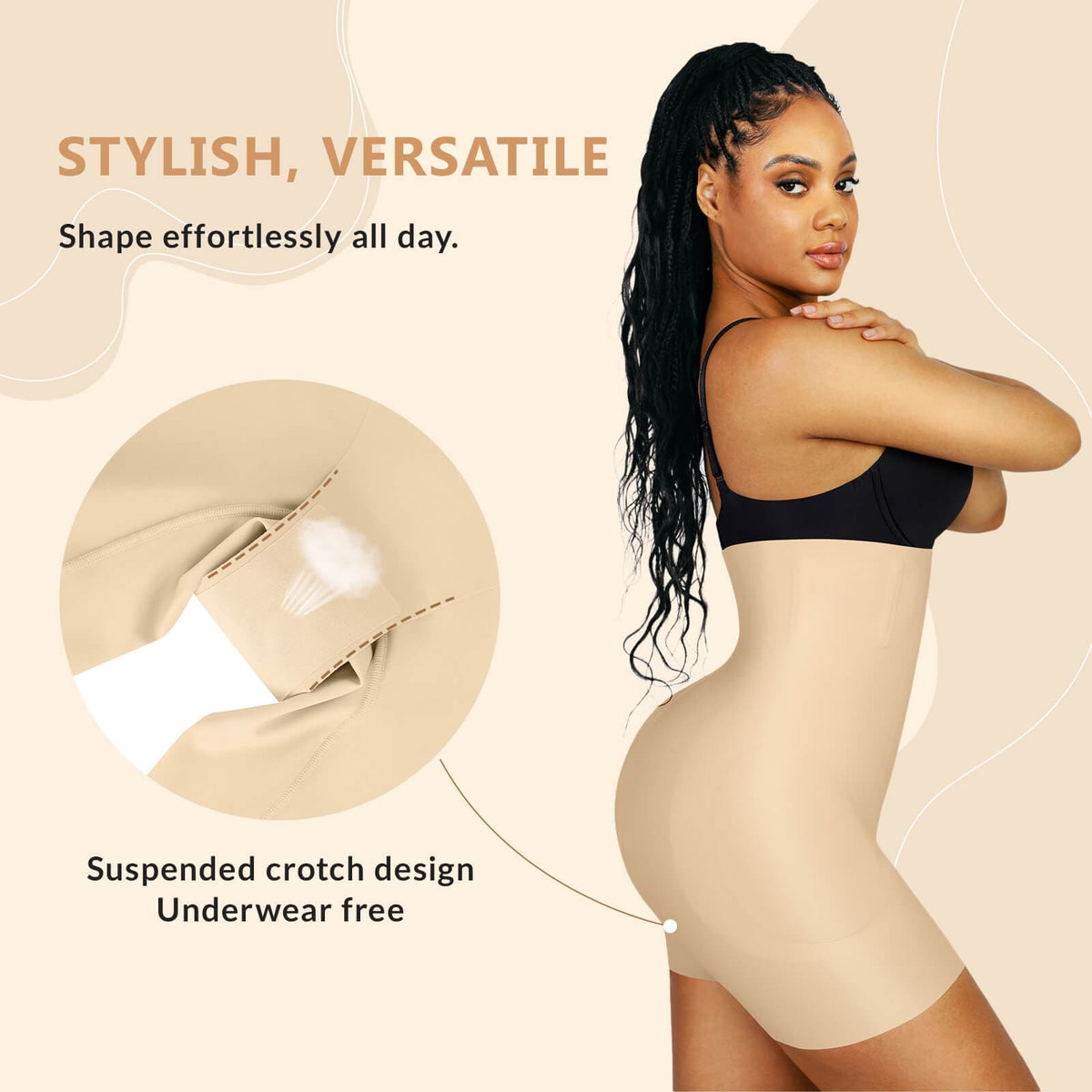 High-Waisted Air Slim Butt Lifter With Hip Pads 19