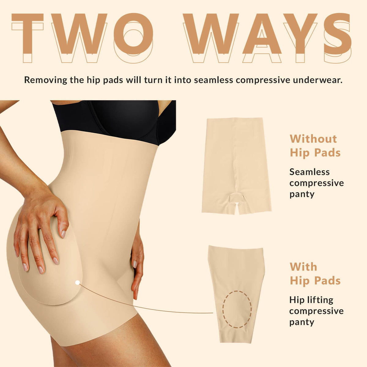 High-Waisted Air Slim Butt Lifter With Hip Pads 18