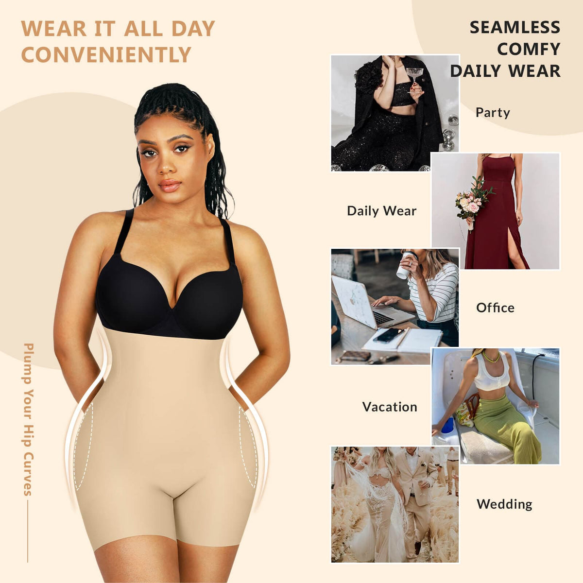 High-Waisted Air Slim Butt Lifter With Hip Pads 21