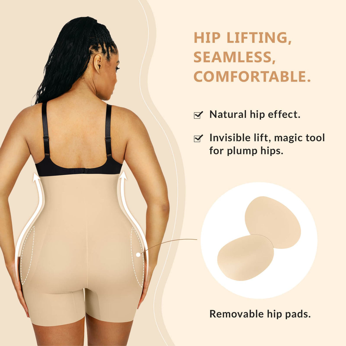 High-Waisted Air Slim Butt Lifter With Hip Pads 20