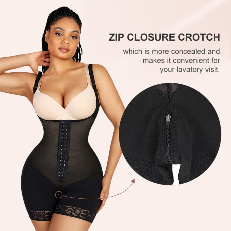Latex Open-Bust Full Body Shaper With Back Smoothing 10