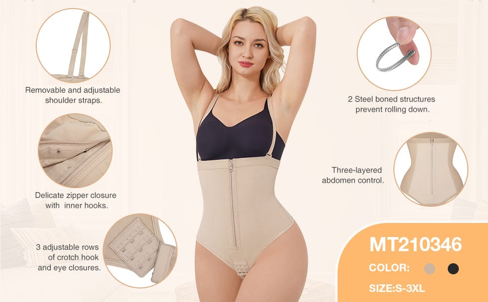 High-Waist Thong Panty Shapewear Plus Size 1