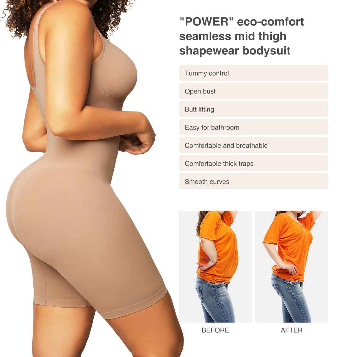 Eco-Friendly Outerwear Jumpsuit Shapewear 17