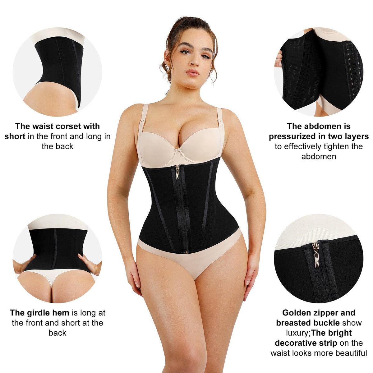 15 Steel Bone Waist Trainer Vest 11