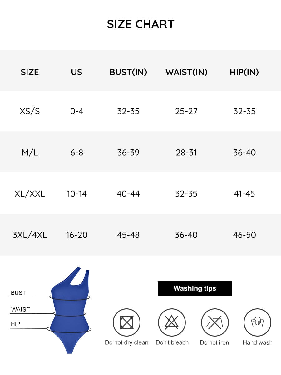 One-Shoulder Cut-Out Waist Compression Bodysuit 31