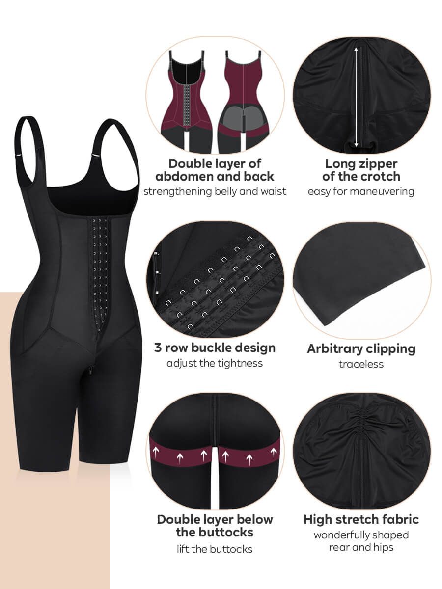 Post-Surgery U-Shaped 3-Row Body Shaper 8