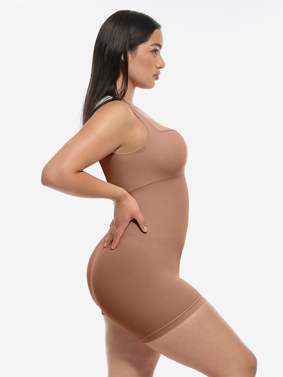 Eco-Friendly Inverted T-Strap Waist Shaping Jumpsuit 7