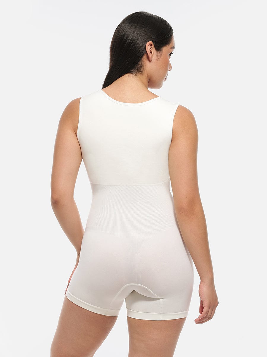 Eco-Friendly Inverted T-Strap Waist Shaping Jumpsuit 16