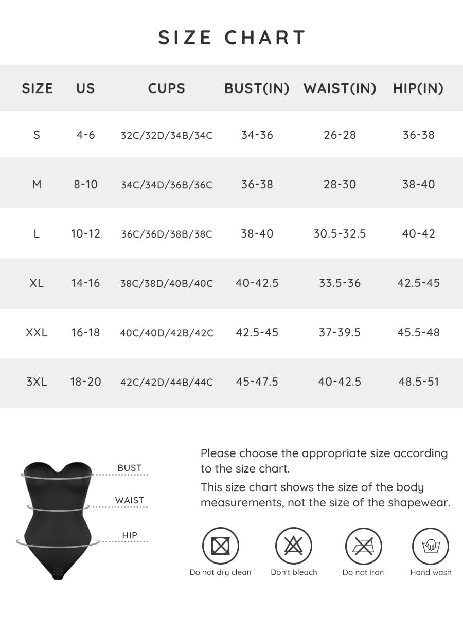 One-Piece Underwire Strapless Shaping Bodysuit 26