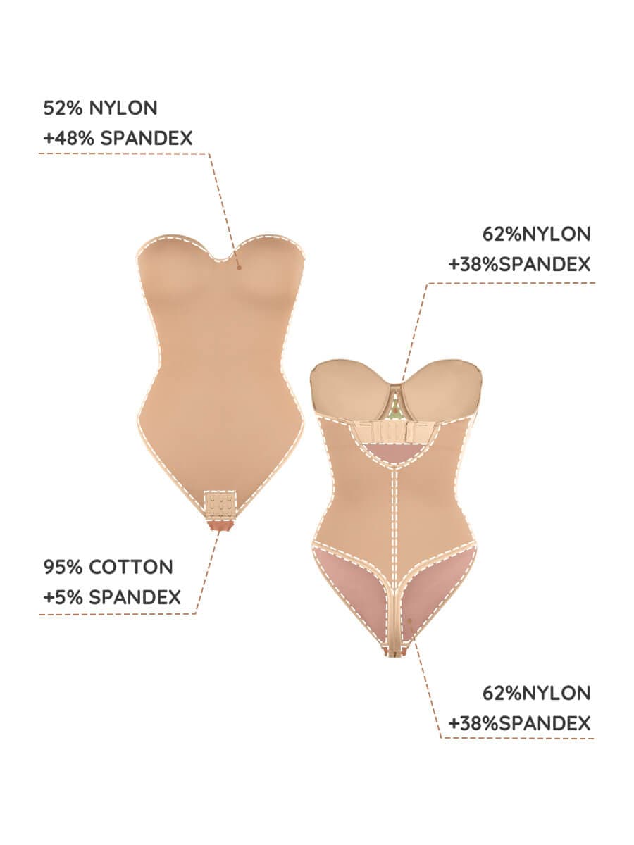 One-Piece Underwire Strapless Shaping Bodysuit 24
