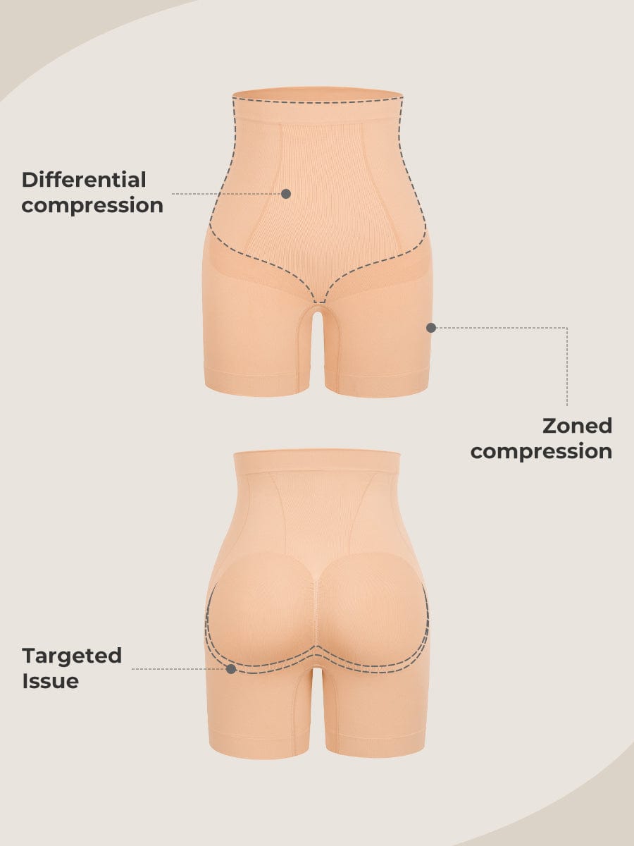 Seamless Mid-Waist Tummy Control Boyshorts 51