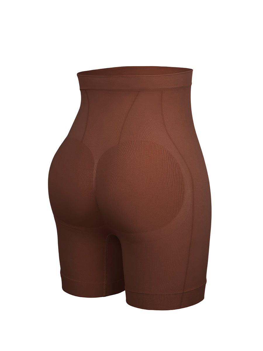 Seamless Mid-Waist Tummy Control Boyshorts 36