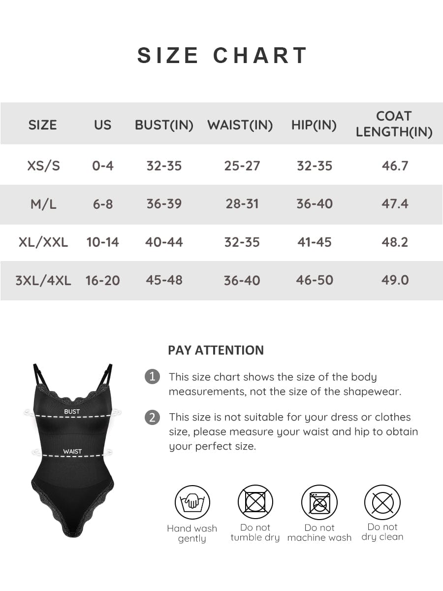 Seamless Lace Cami Tummy Control Thong Bodysuit 46