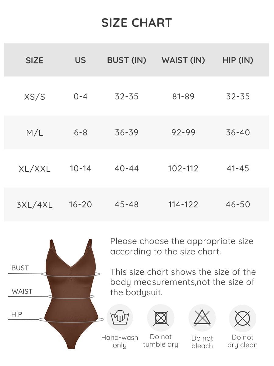 Seamless Built-In Bra Tummy Control Thong Bodysuit 19
