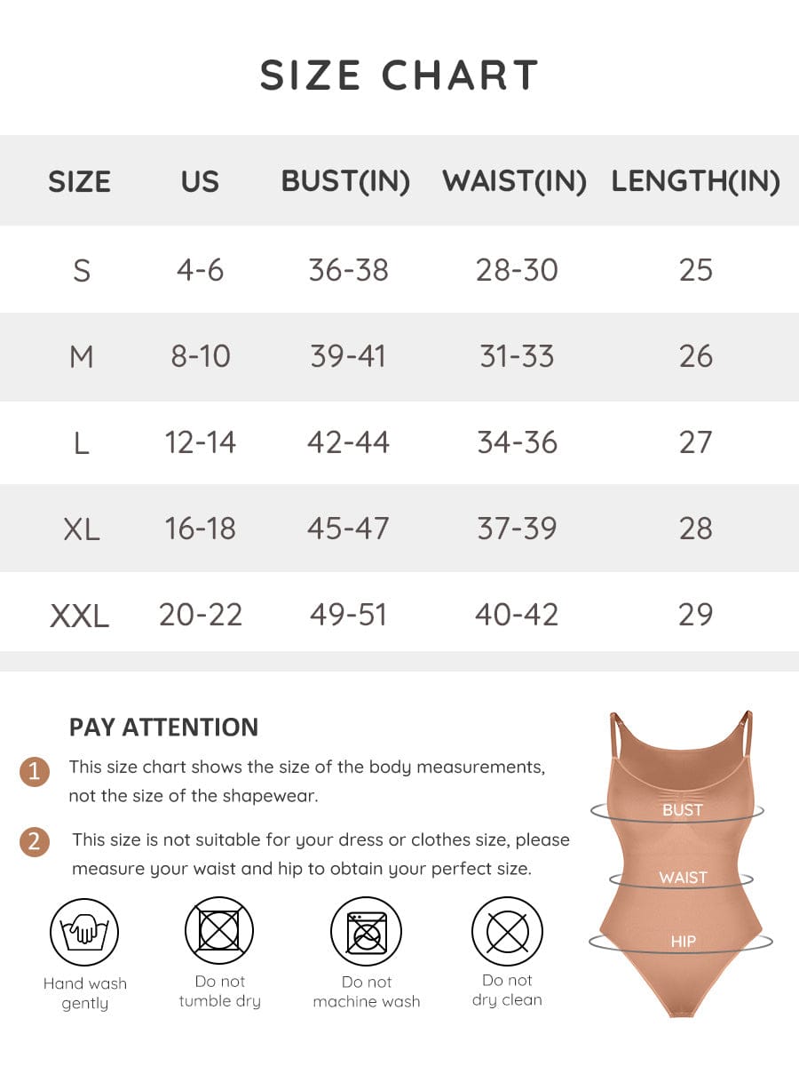 Seamless Bra-Free Cami Tummy Control Thong Bodysuit 23