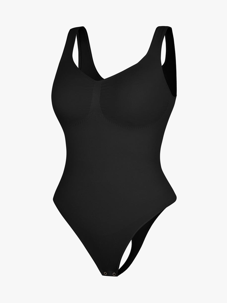 Diamond Neckline Thong Bodysuit 21