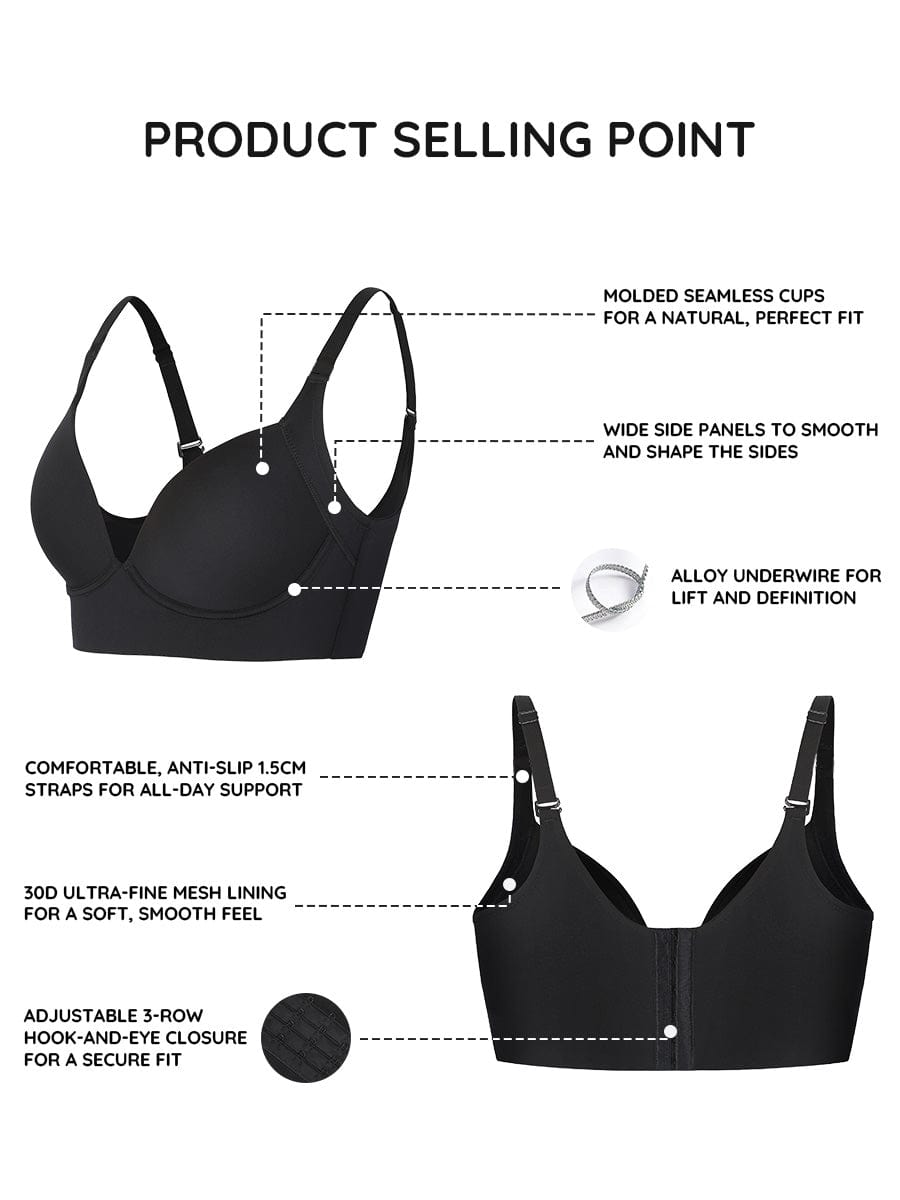 Deep Cup Push-Up Full Coverage Bra 3