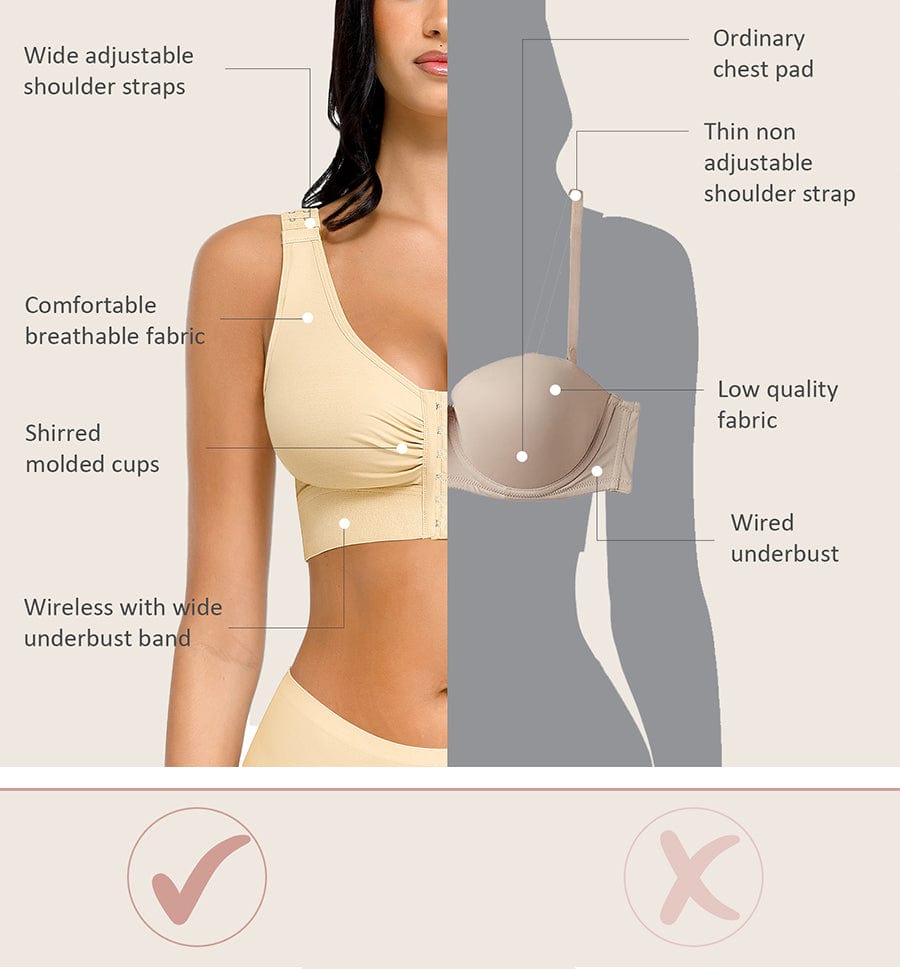 Post-Surgery Triple-Hook Front Closure Bra 6