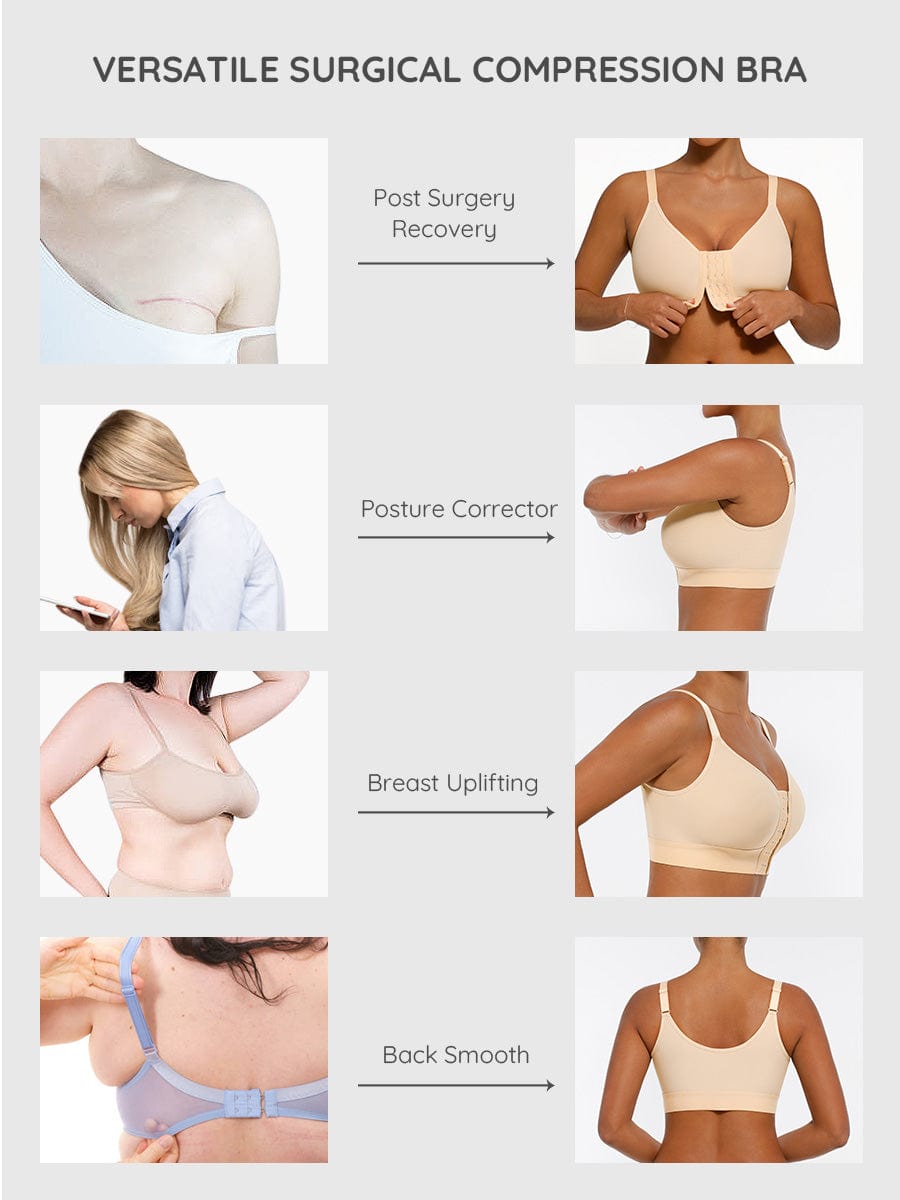 Post-Surgery Full Coverage Front Closure Bra 14