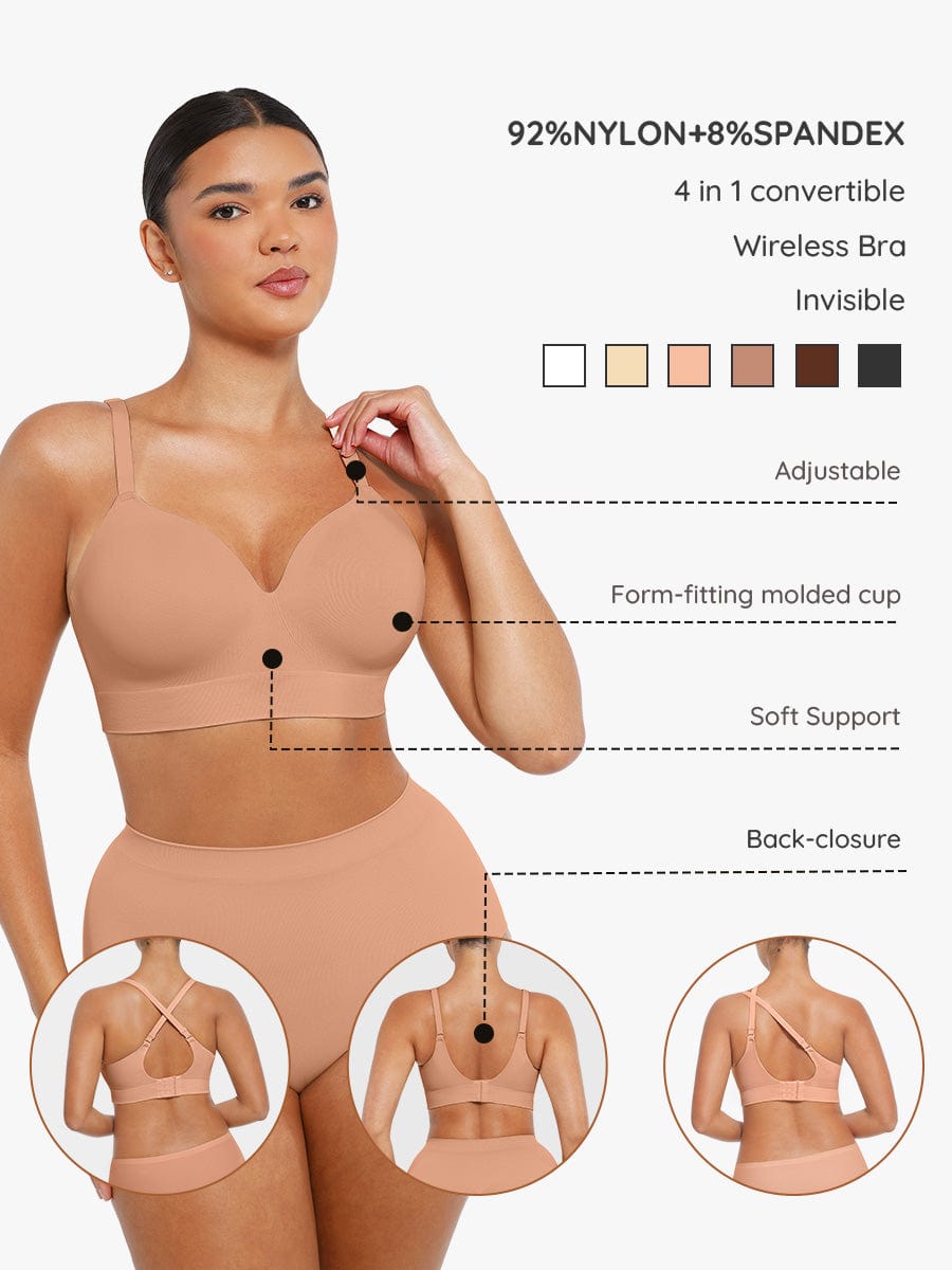 Seamless Wireless Foam Cup Bra 1