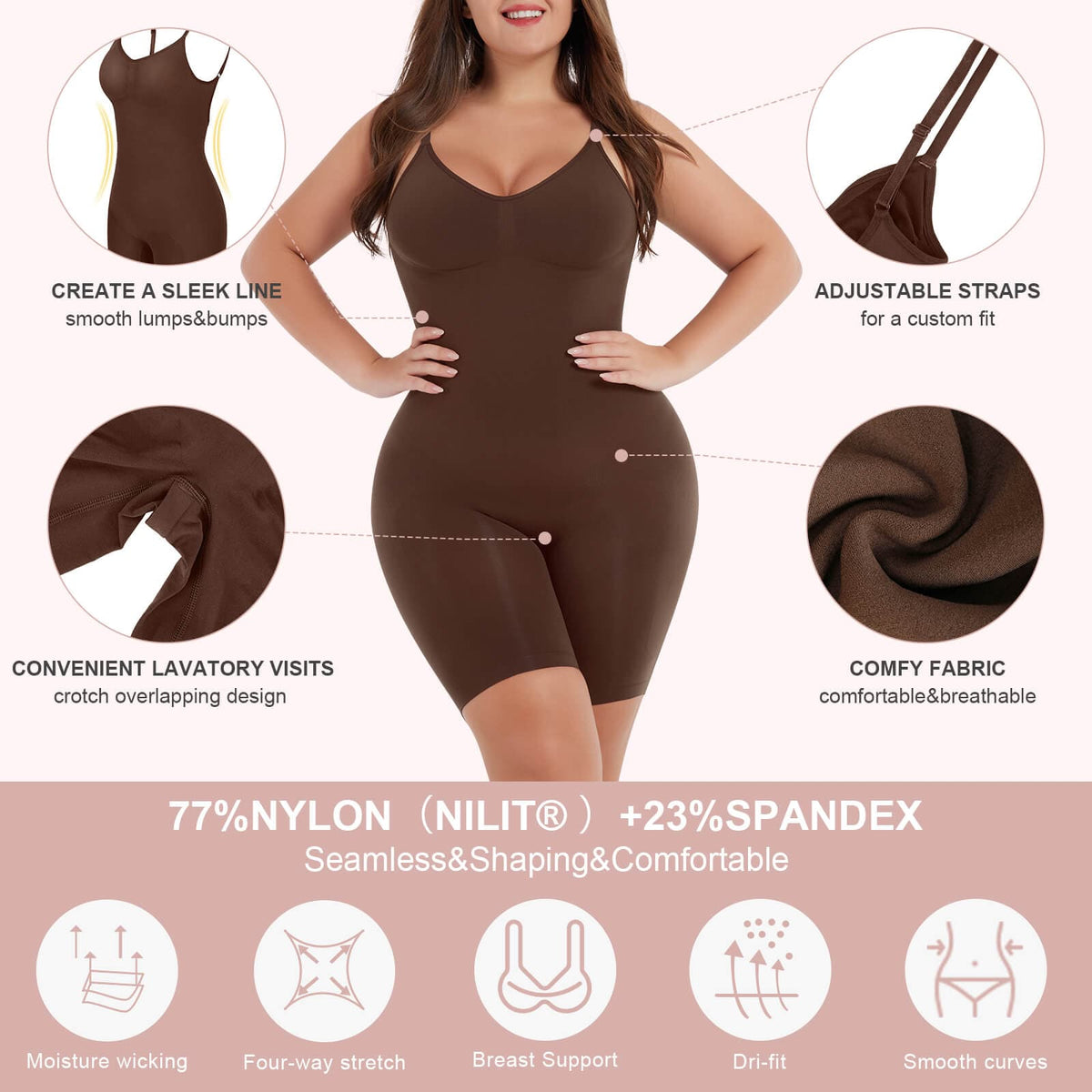 Covered Open-Back Boxer Bodysuit 12